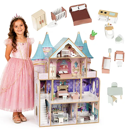 Koka lellu mājiņa „Bella“ no ECOTOYS