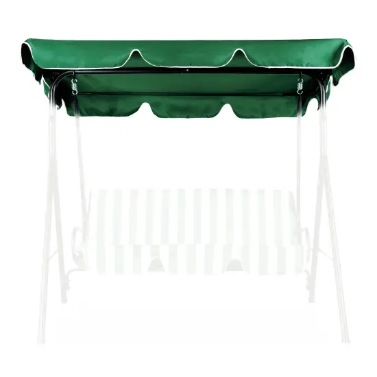 Dārza šūpoļu nojume 200 x 120 cm zaļa MultiGarden