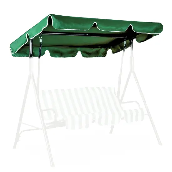 Dārza šūpoļu nojume 200 x 120 cm zaļa MultiGarden