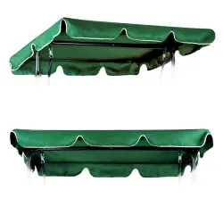 Dārza šūpoļu nojume 200 x 120 cm zaļa MultiGarden