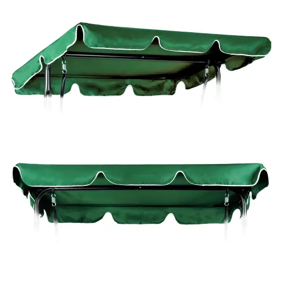 Dārza šūpoļu nojume 200 x 120 cm zaļa MultiGarden