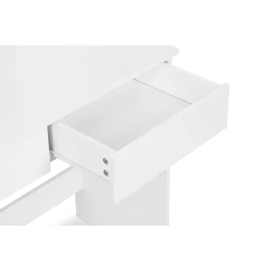 Liels tualetes galdiņš ar spoguli un 3 krāsu LED apgaismojumu ModernHome