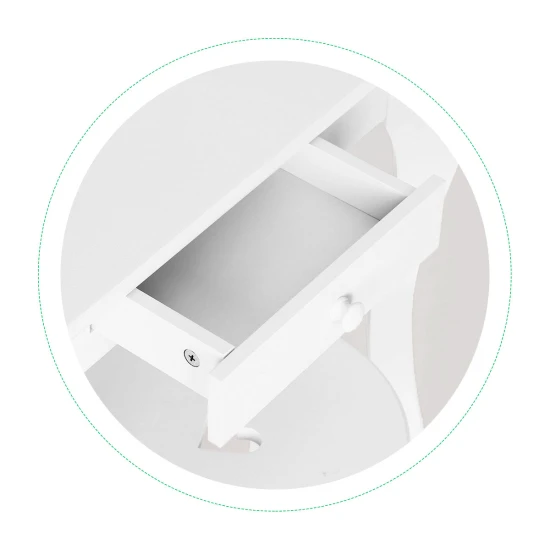 Liels balts meitenīšu tualetes galdiņš ar spoguli Bērnu mēbeles ECOTOYS