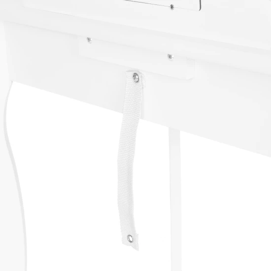 Liels balts meitenīšu tualetes galdiņš ar spoguli Bērnu mēbeles ECOTOYS