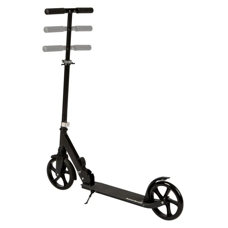Salokāms melns pilsētas skrejritenis 95-105 cm