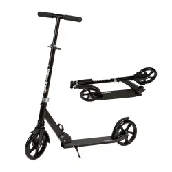 Salokāms melns pilsētas skrejritenis 95-105 cm