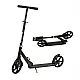 Sulankstomas juodas miesto paspirtukas 95–105 cm