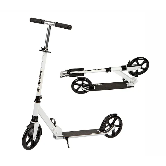 Sulankstomas baltas miesto paspirtukas 95–105 cm
