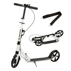 Salokāms balts pilsētas skrejritenis 95-105 cm