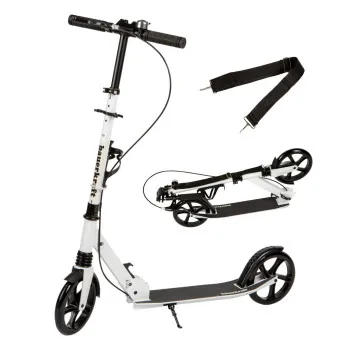 Salokāms balts pilsētas skrejritenis 95-105 cm