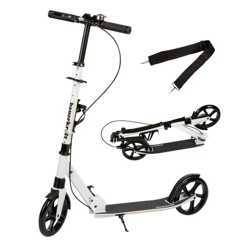 Salokāms balts pilsētas skrejritenis 95-105 cm