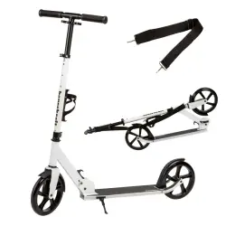 Salokāms balts pilsētas skrejritenis 91-101 cm