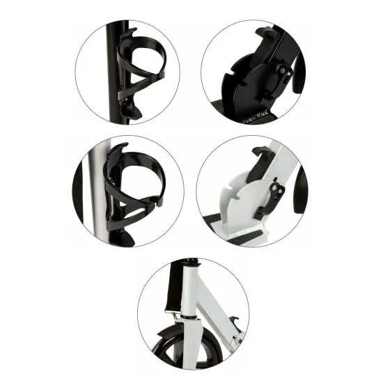 Sulankstomas baltas miesto paspirtukas 91–101 cm