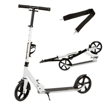 Salokāms balts pilsētas skrejritenis 91-101 cm