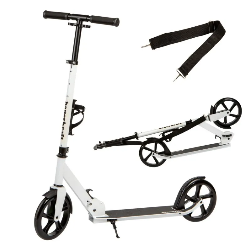 Salokāms balts pilsētas skrejritenis 91-101 cm