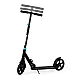 Sulankstomas juodas miesto paspirtukas 95–105 cm