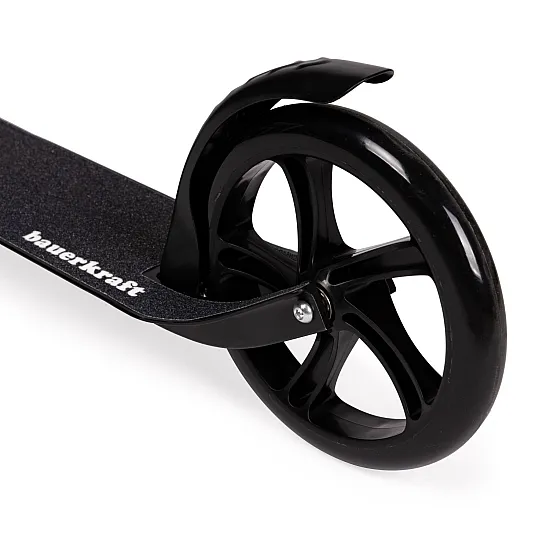 Sulankstomas juodas miesto paspirtukas 95–105 cm