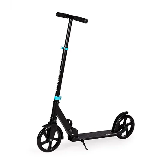 Sulankstomas juodas miesto paspirtukas 95–105 cm