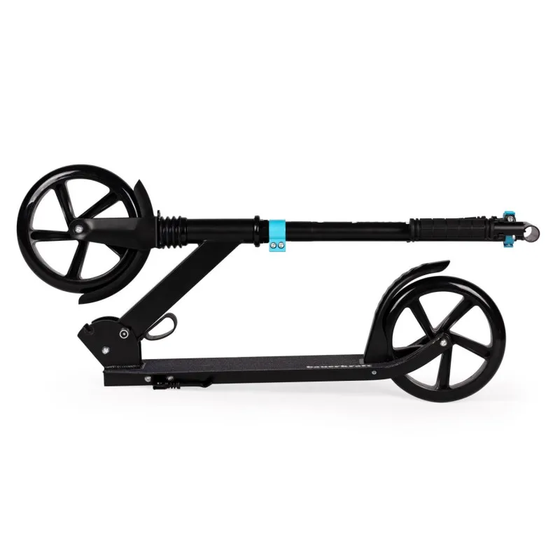 Salokāms melns pilsētas skrejritenis 95-105 cm