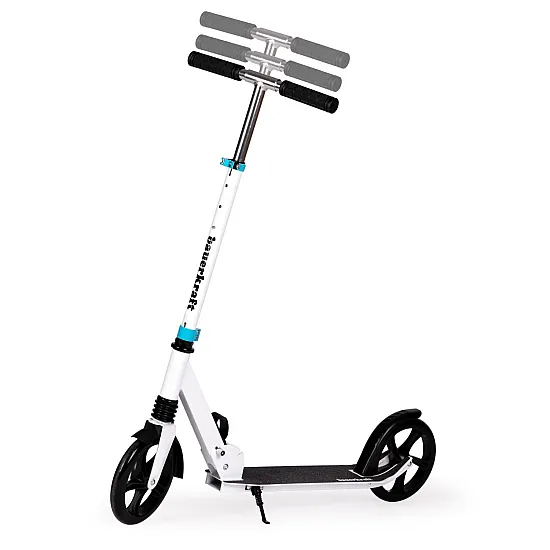 Sulankstomas baltas miesto paspirtukas 95–105 cm