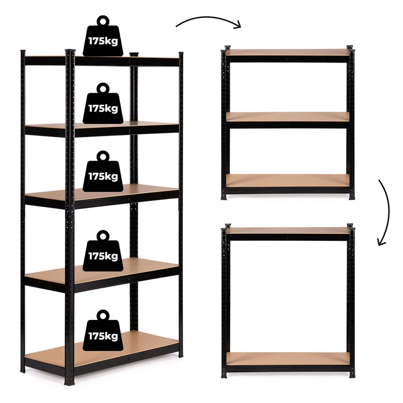 Metāla noliktavas plaukts 180x90x40 cm ModernHome