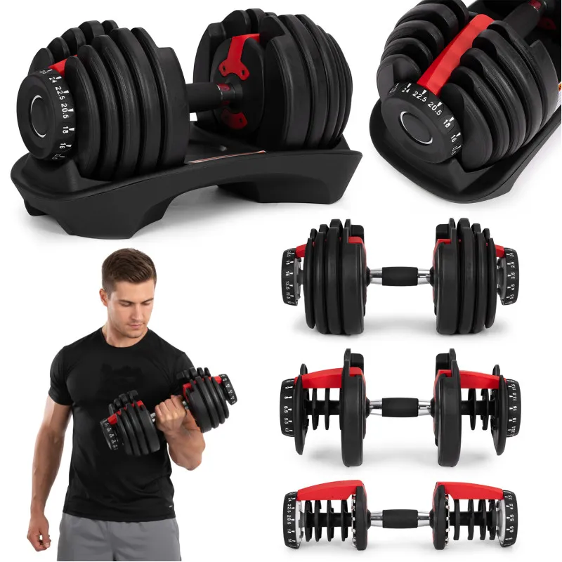 Regulējama hantele ar statīvu 2,5-24 kg MOVEPRO