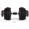 Regulējama hantele ar statīvu 2,5-24 kg MOVEPRO