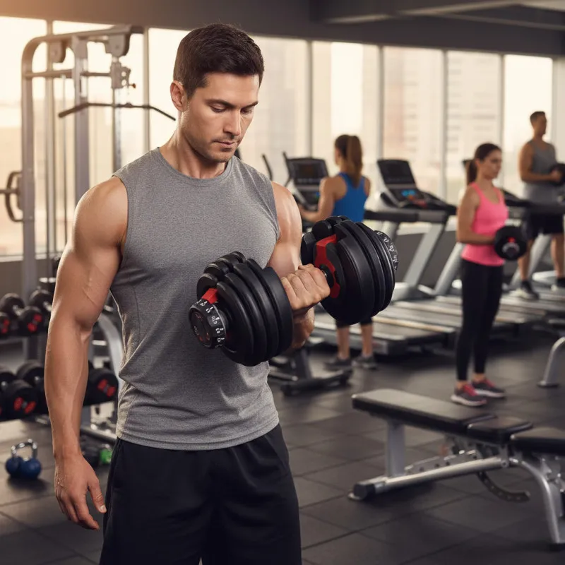 Regulējama hantele ar statīvu 2,5-24 kg MOVEPRO