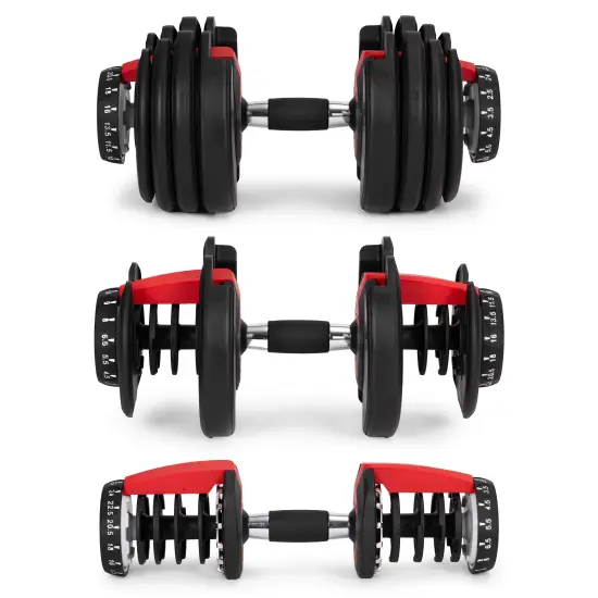 Regulējama hantele ar statīvu 2,5-24 kg MOVEPRO