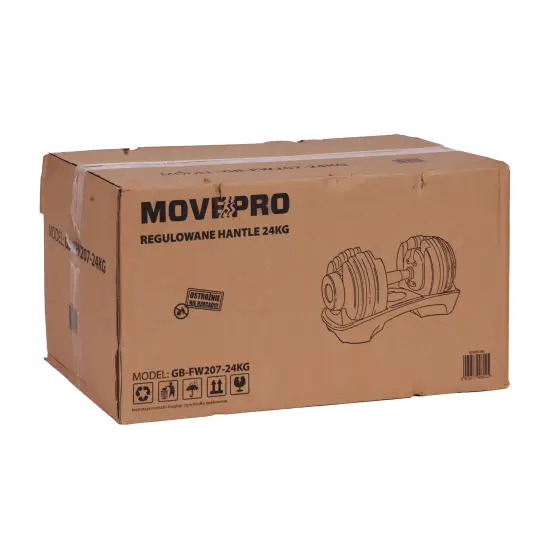 Regulējama hantele ar statīvu 2,5-24 kg MOVEPRO