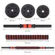 Adjustable Dumbbells 2x20 kg Barbell Set 40 kg Bar, MOVEPRO