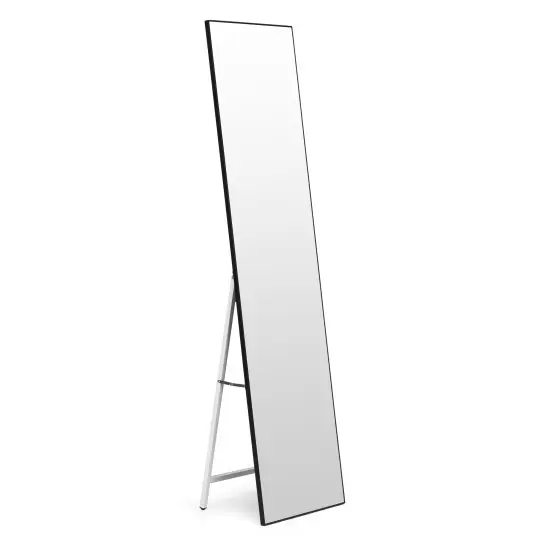Liels 159 cm stāvspogulis ar melnu rāmi