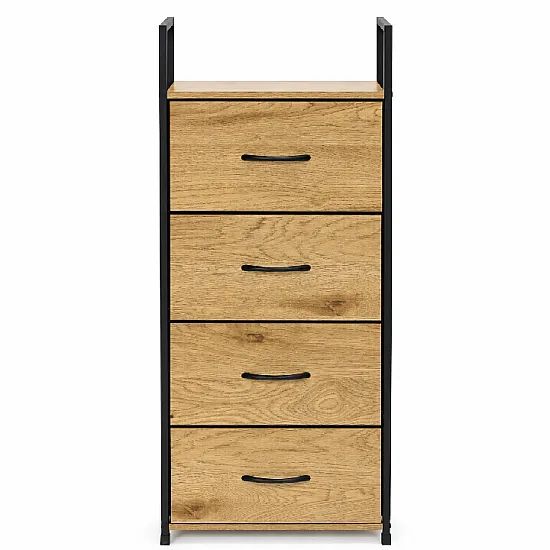 Skapītis ar 4 auduma atvilktnēm „ModernHome“