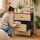 ModernHome saliekamā plaukts ar 3 auduma atvilktnēm