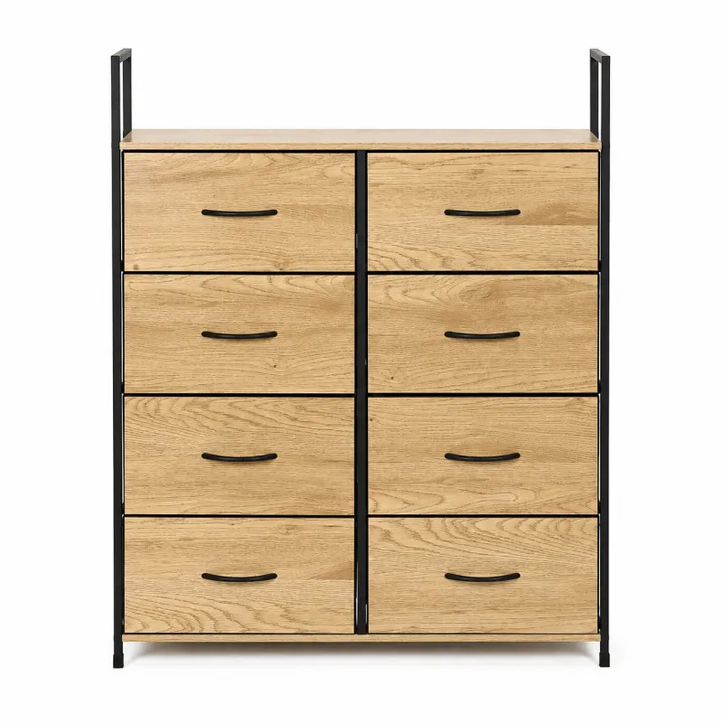 Skapītis ar 8 auduma atvilktnēm, 80 cm, ModernHome