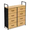 Skapītis ar 8 auduma atvilktnēm, 80 cm, ModernHome