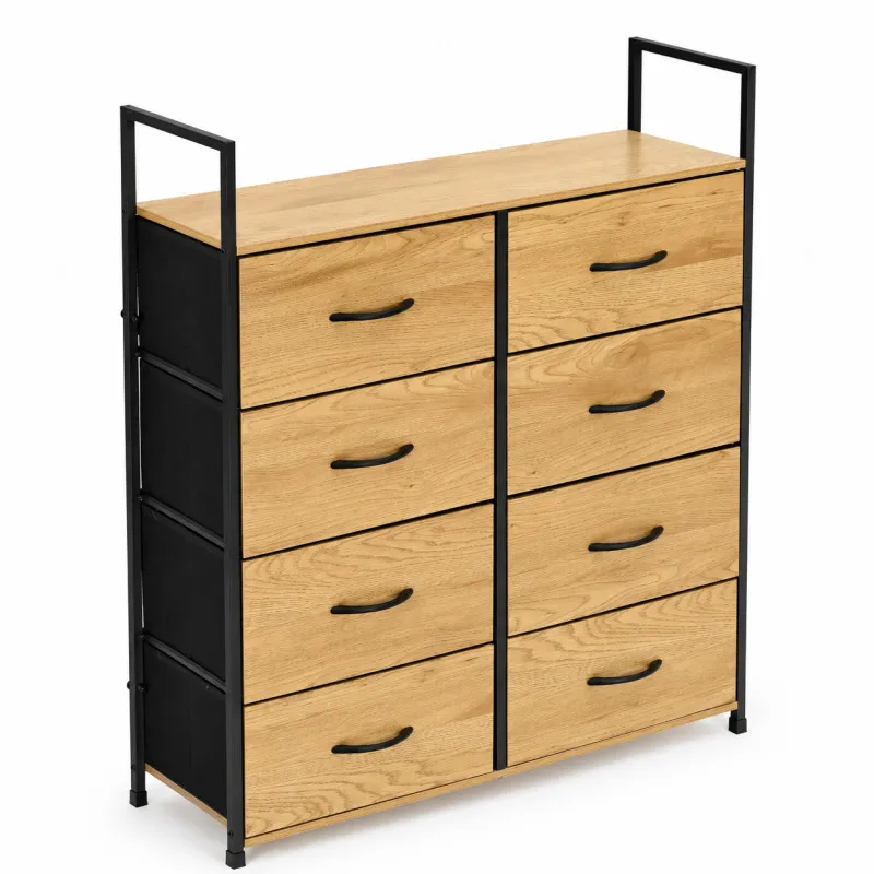 Skapītis ar 8 auduma atvilktnēm, 80 cm, ModernHome