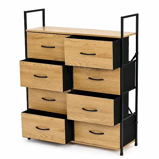 Cabinet with 8 fabric drawers, 80 cm, ModernHome
