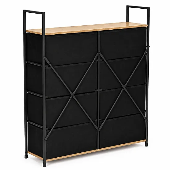 Cabinet with 8 fabric drawers, 80 cm, ModernHome
