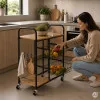 Plauktu statnis ar ratiņiem ModenHome