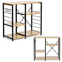 90 cm plaukts virtuvei un priekšnamam ar pakaramajiem „ModernHome“