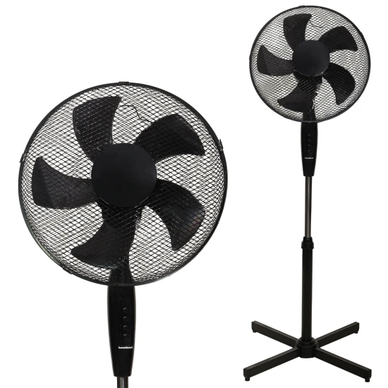 Melns ventilators, 45 W Elektronika un sadzīves tehnika LONGWELL INDUSTRIAL LTD