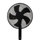 Melns ventilators 45 W ar tālvadības pulti Elektronika un sadzīves tehnika LONGWELL INDUSTRIAL LTD