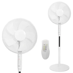 Stāvošs ventilators 45 W – 3 režīmi, 5 ātrumi, taimeris, tālvadības pults