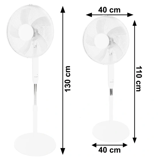 Balts ventilators, 45 W Elektronika un sadzīves tehnika LONGWELL INDUSTRIAL LTD
