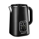 Elektriskā melnā tējkanna 1,7 l, ar temperatūras regulēšanas funkciju Elektronika un sadzīves tehnika Bauerkraft