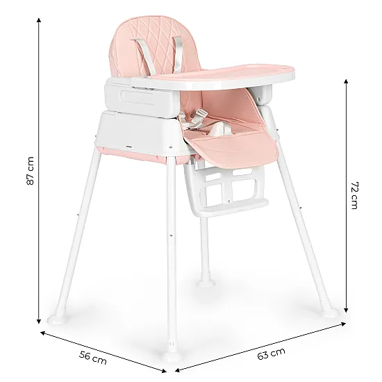 Salokāms 3-in-1 ECOTOYS rozā bērnu sēdeklītis