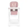 High Chair for Feeding Adjustable Height Eco Leather Straps Double Tray ECOTOYS