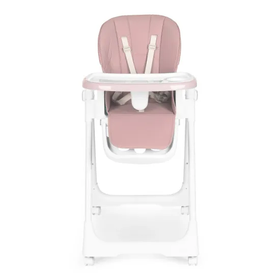 High Chair for Feeding Adjustable Height Eco Leather Straps Double Tray ECOTOYS