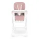 High Chair for Feeding Adjustable Height Eco Leather Straps Double Tray ECOTOYS